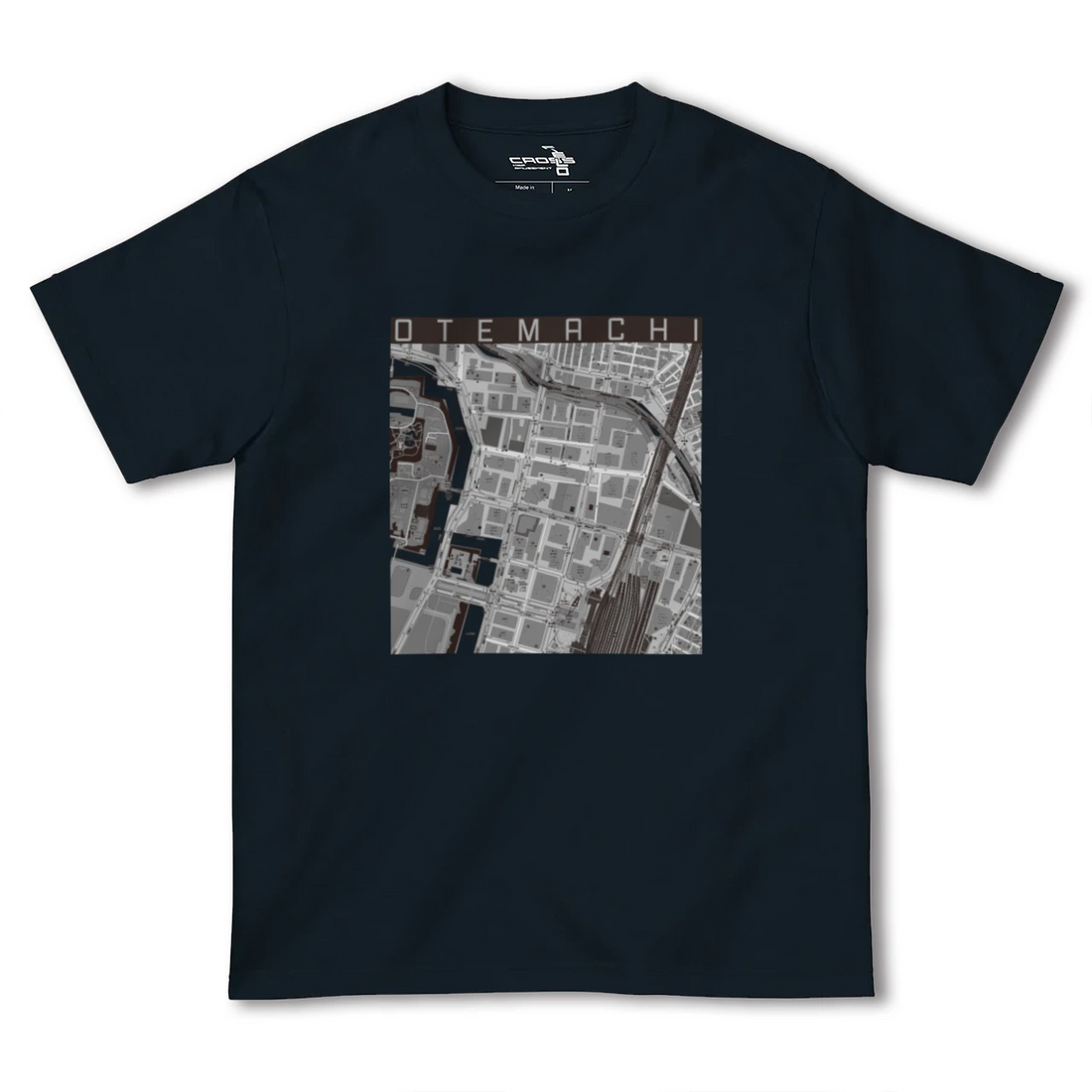 【大手町（東京都）】地図柄ヘビーウェイトTシャツ