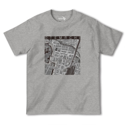 【大手町（東京都）】地図柄ヘビーウェイトTシャツ