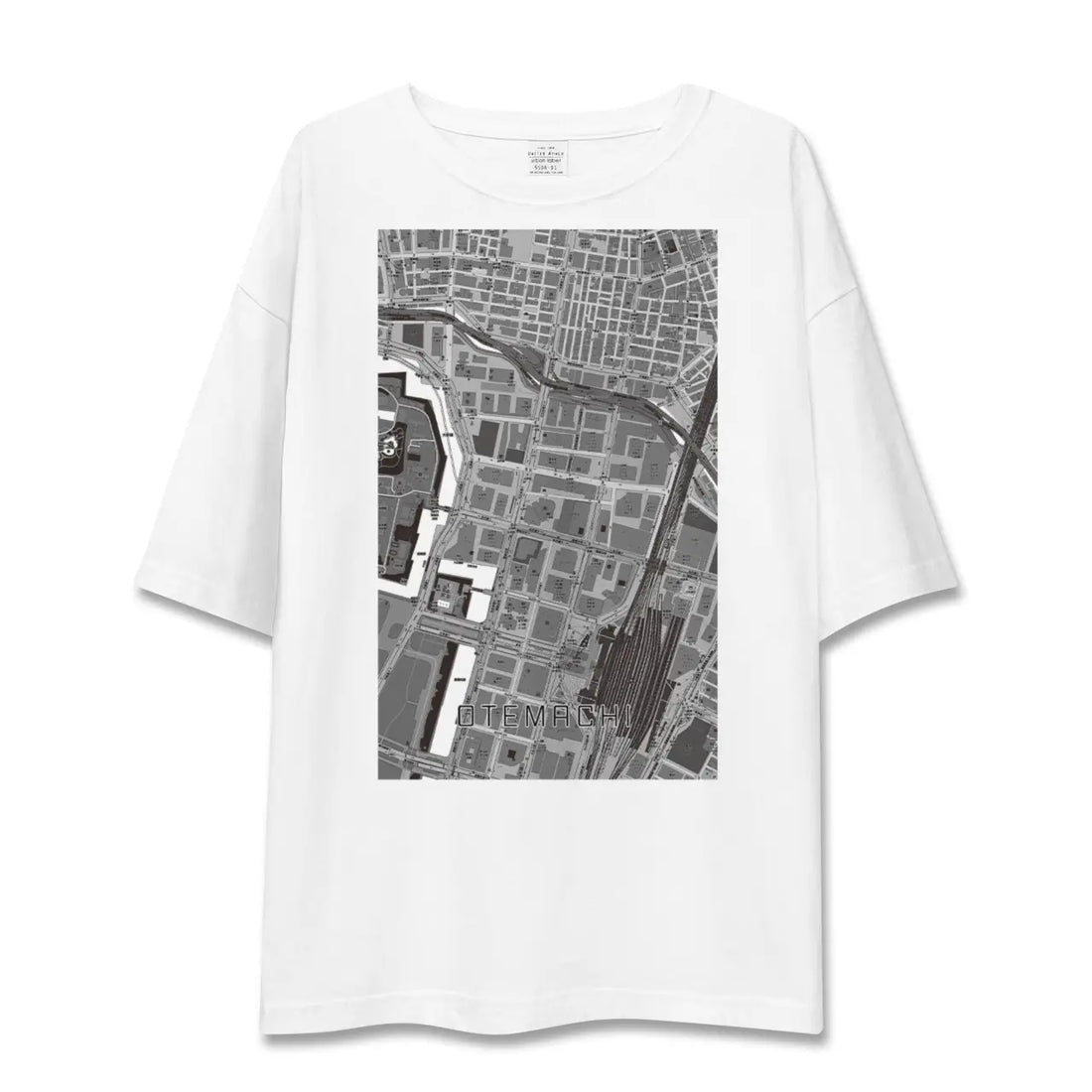 【大手町（東京都）】地図柄ビッグシルエットTシャツ