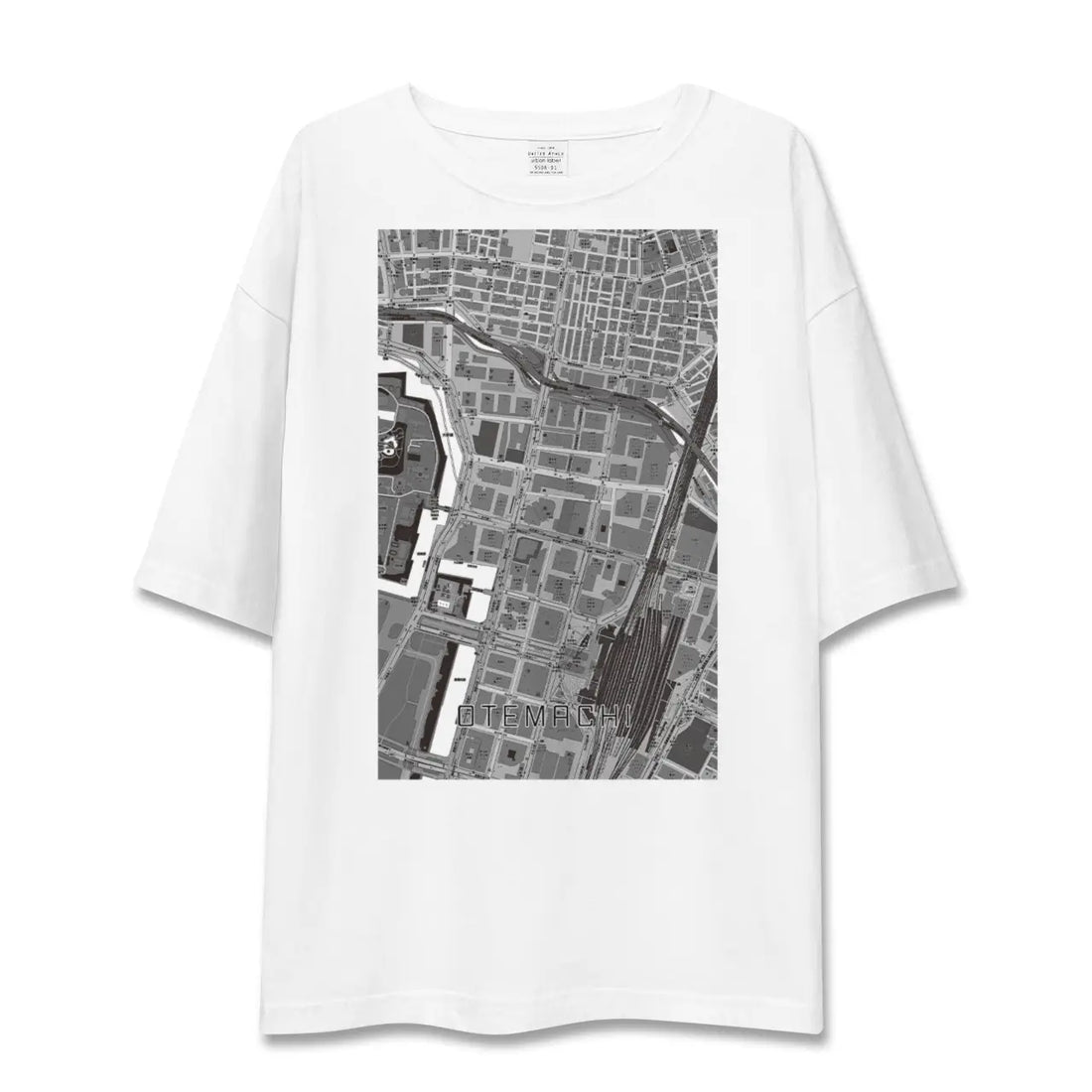 【大手町(東京都)】地図柄ビッグシルエットTシャツ