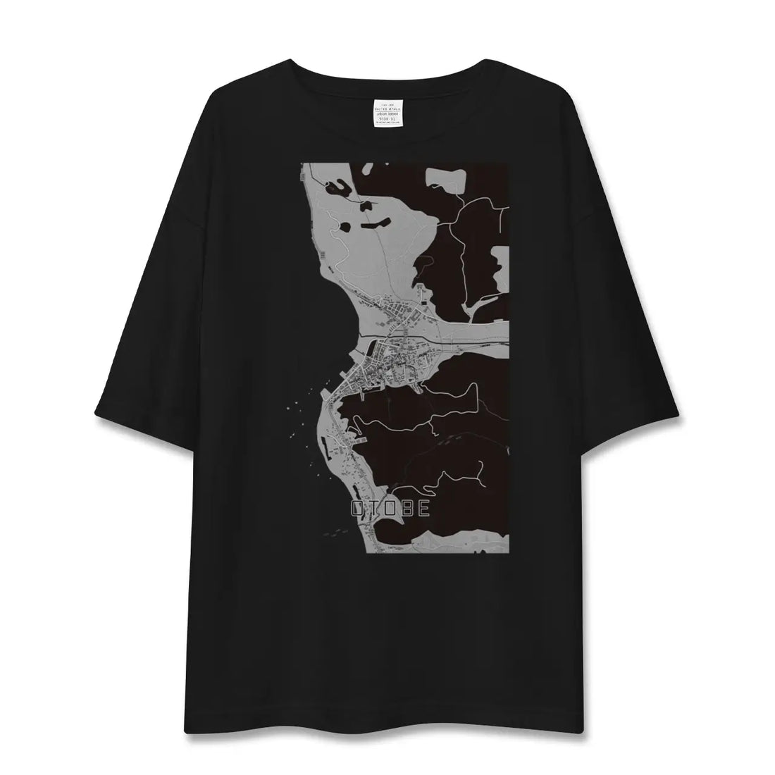 【乙部(北海道)】地図柄ビッグシルエットTシャツ