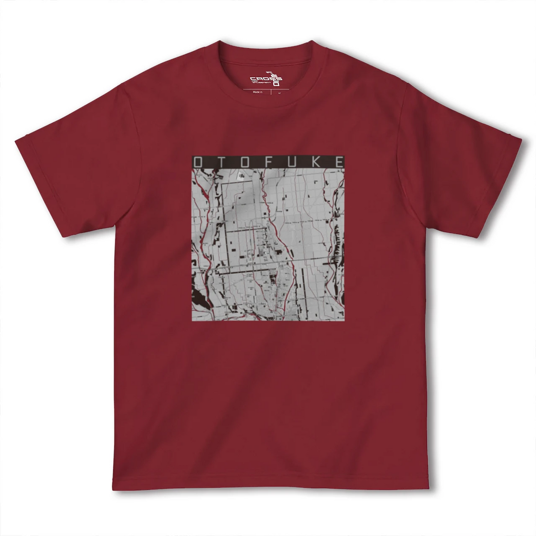 【音更(北海道)】地図柄ヘビーウェイトTシャツ