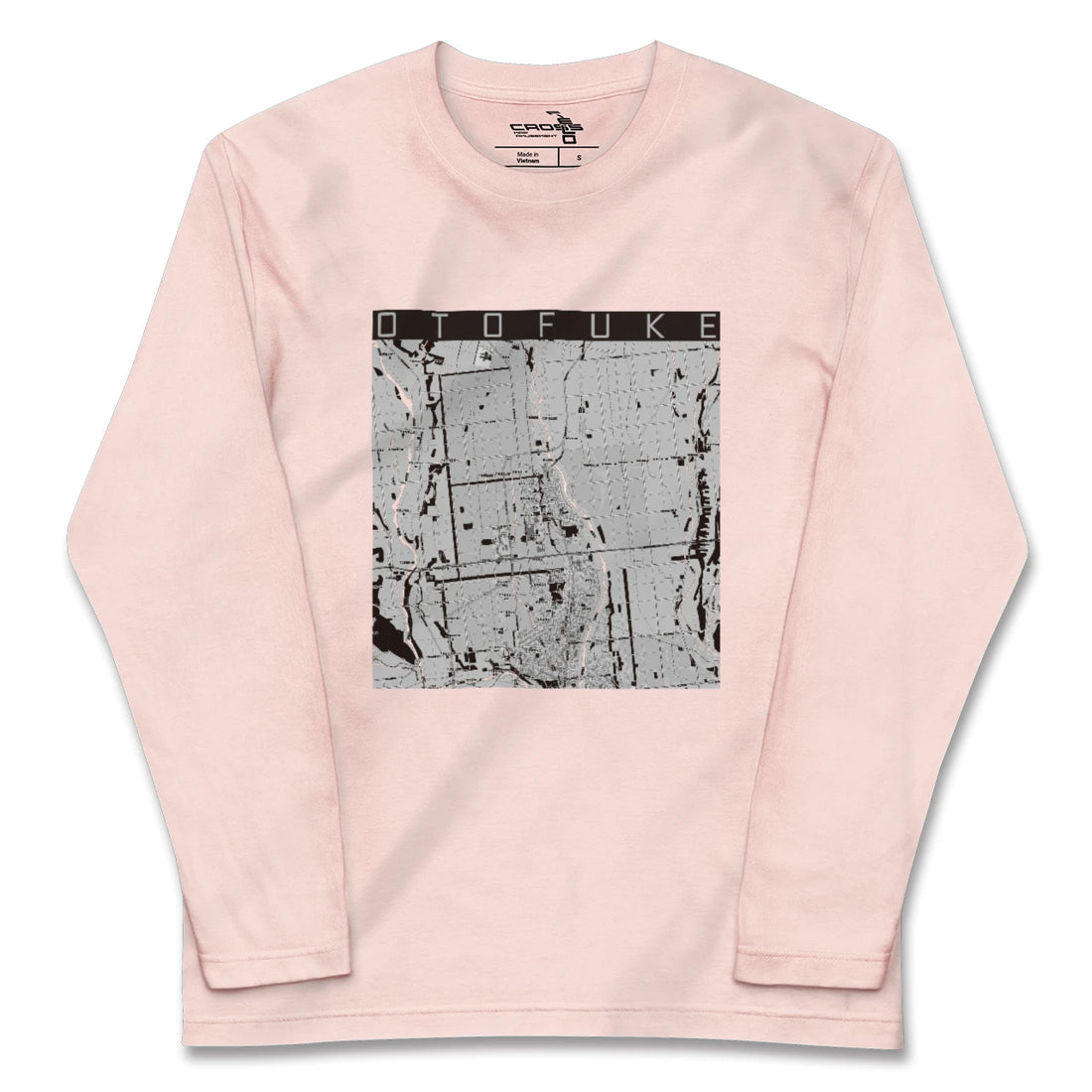 【音更(北海道)】地図柄ロングスリーブTシャツ