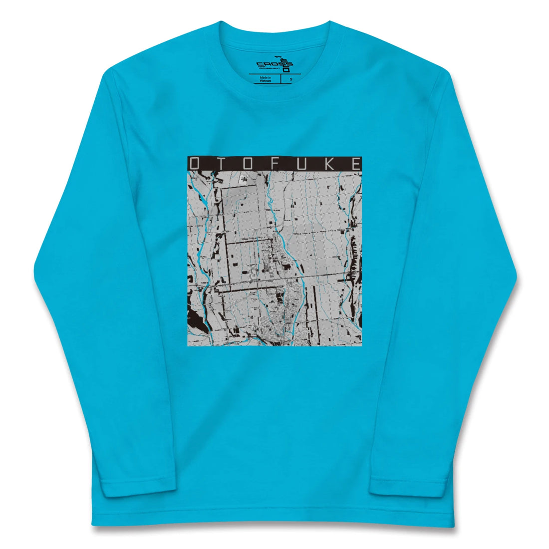 【音更（北海道）】地図柄ロングスリーブTシャツ