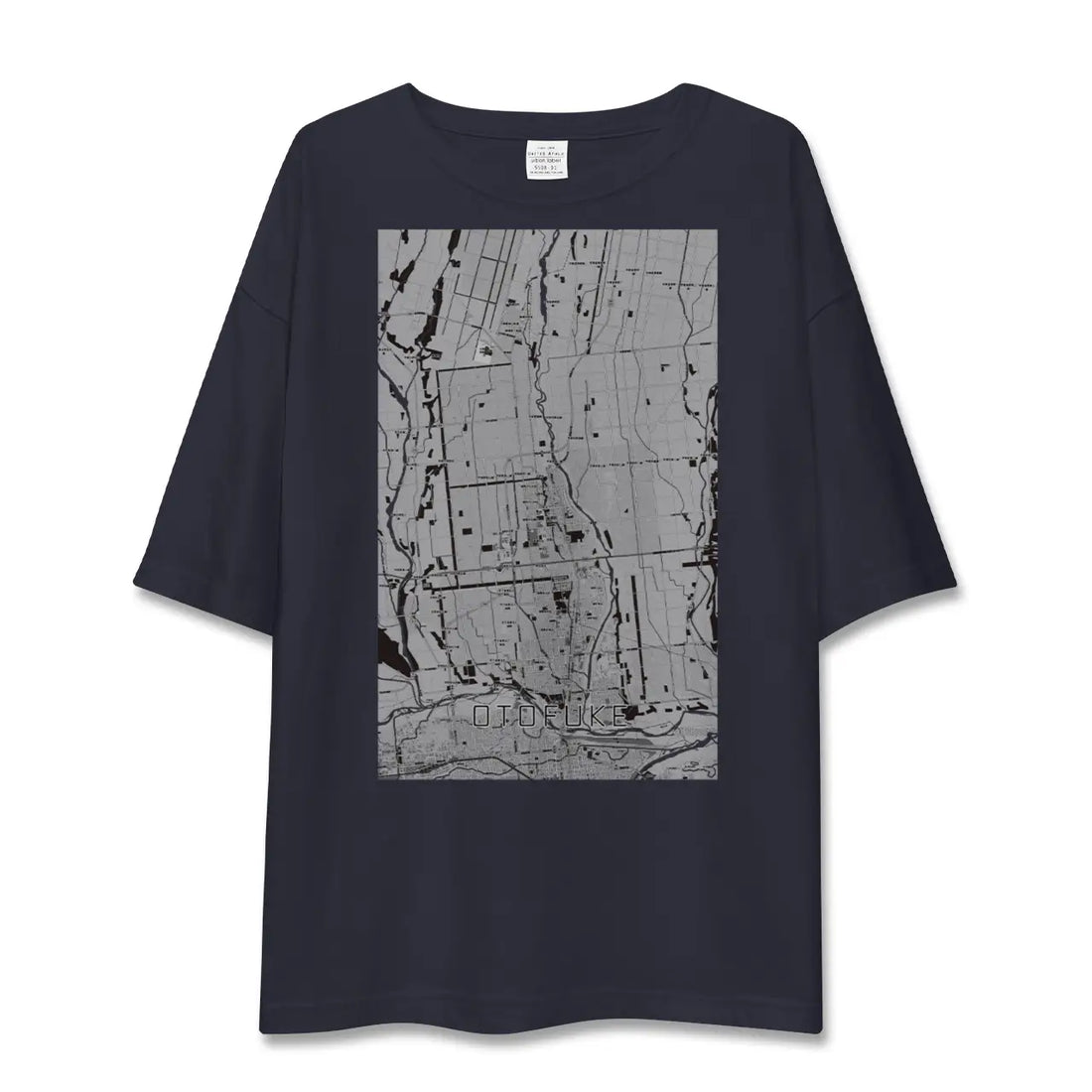【音更（北海道）】地図柄ビッグシルエットTシャツ