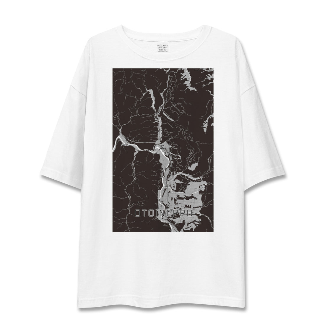 【音威子府(北海道)】地図柄ビッグシルエットTシャツ