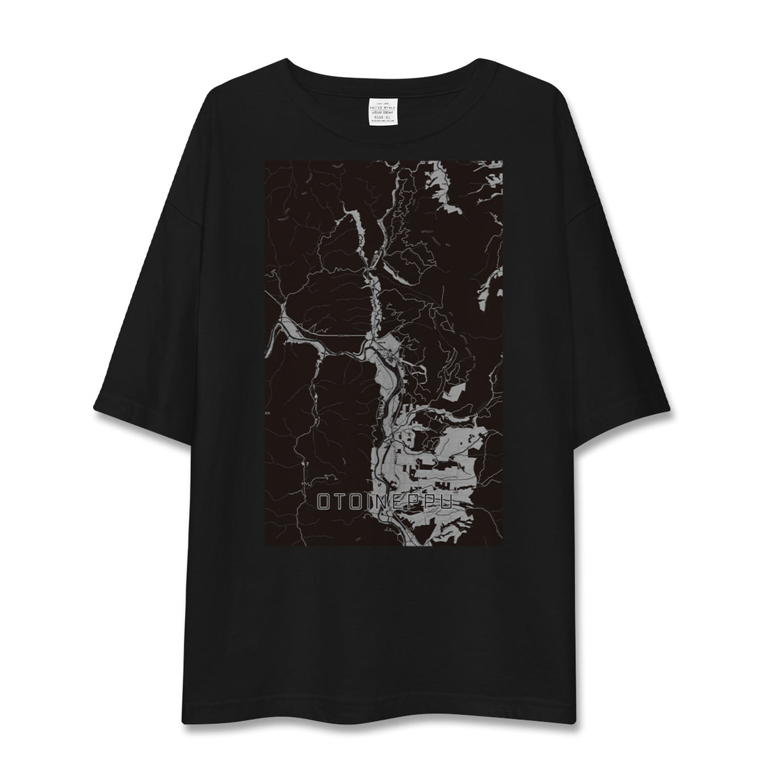 【音威子府(北海道)】地図柄ビッグシルエットTシャツ