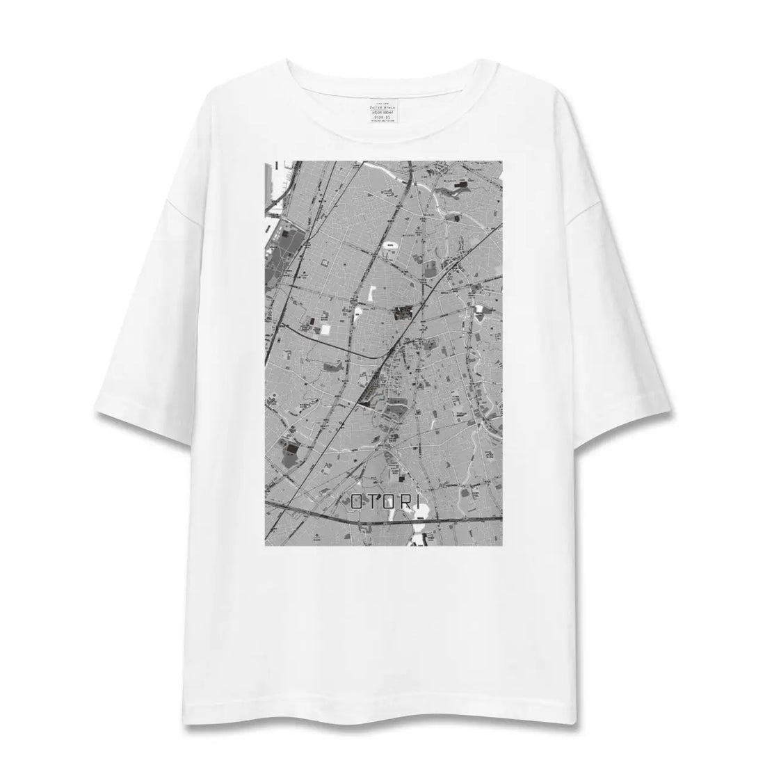 【鳳（大阪府）】地図柄ビッグシルエットTシャツ