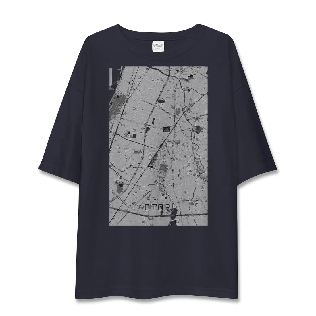 【鳳(大阪府)】地図柄ビッグシルエットTシャツ