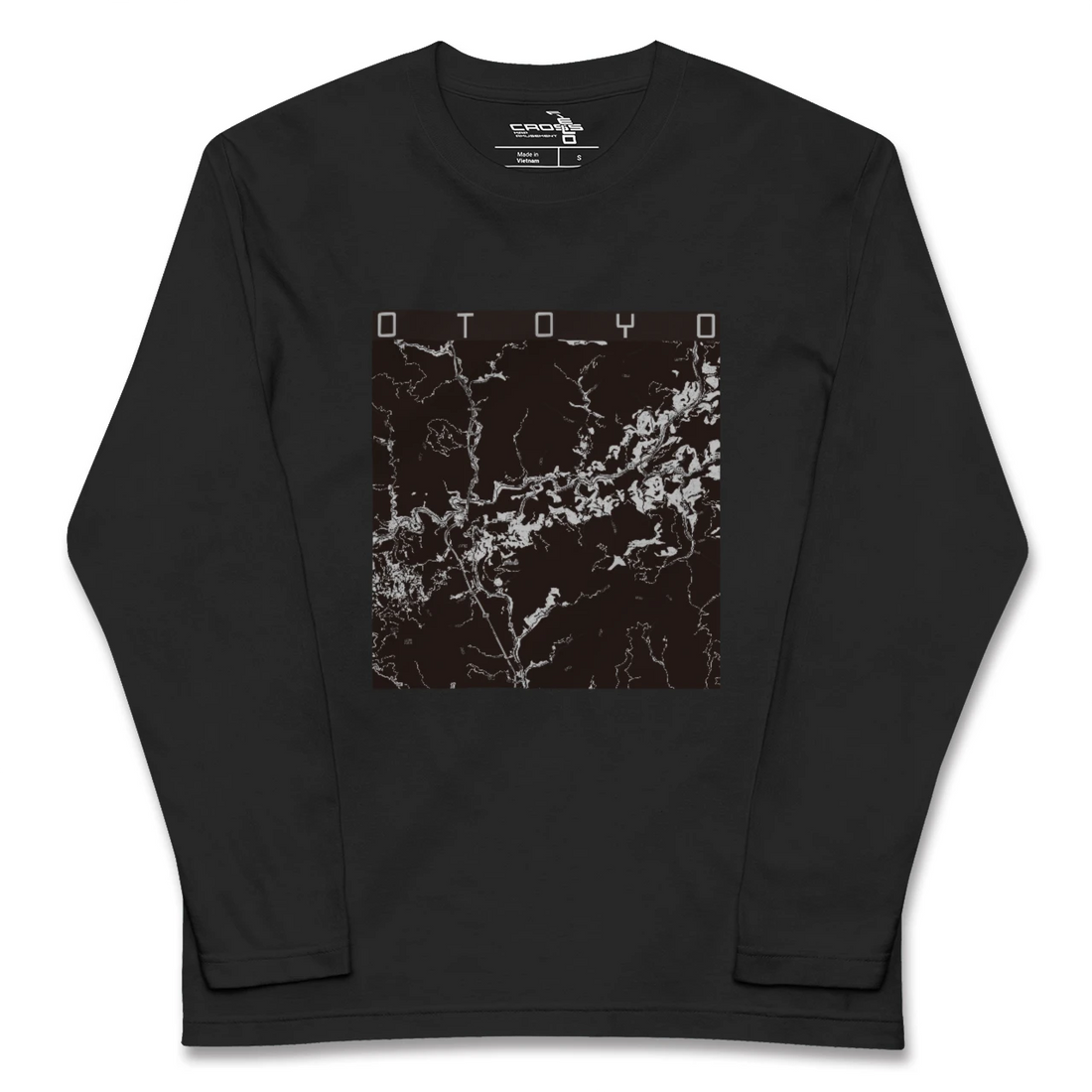 【大豊(高知県)】地図柄ロングスリーブTシャツ
