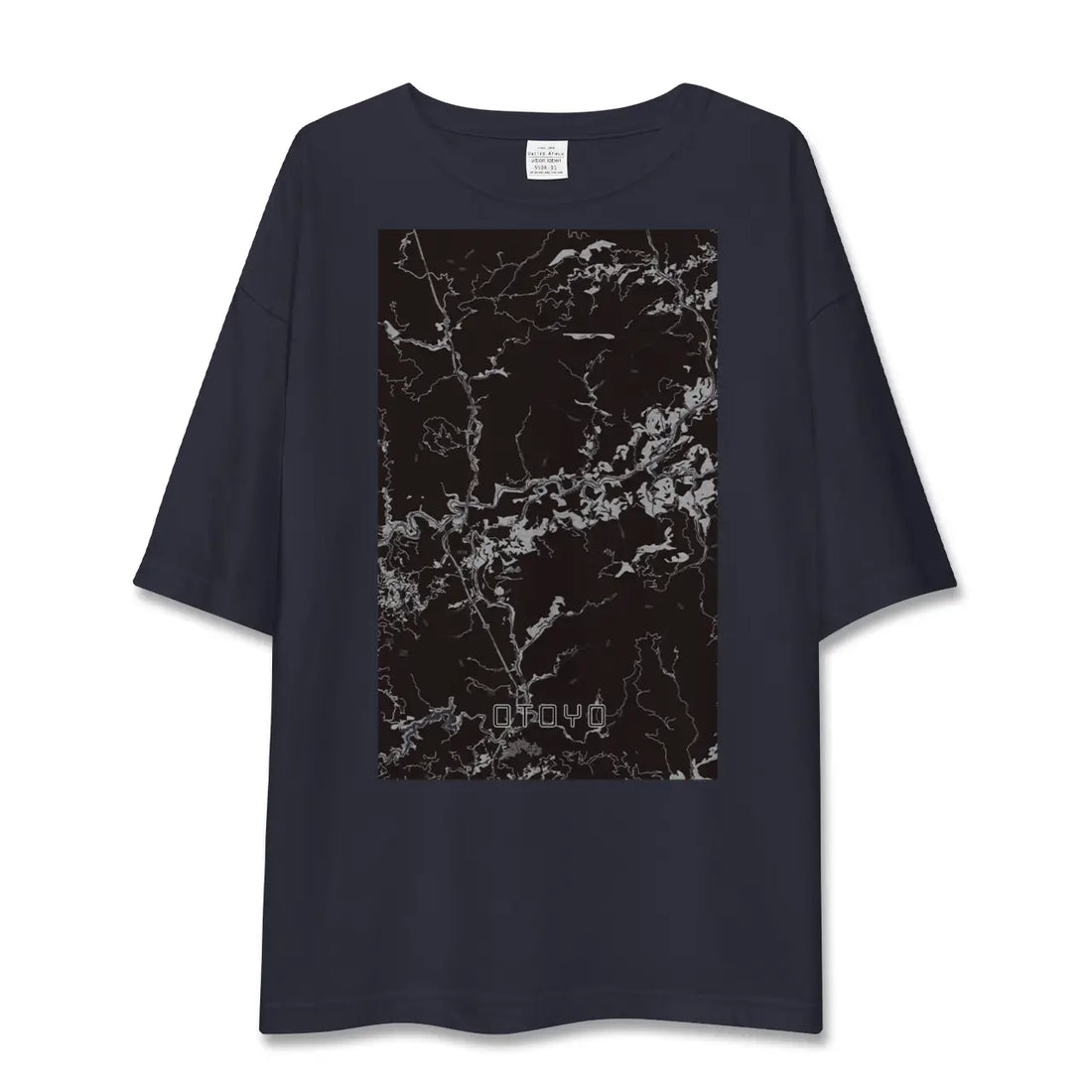 【大豊(高知県)】地図柄ビッグシルエットTシャツ