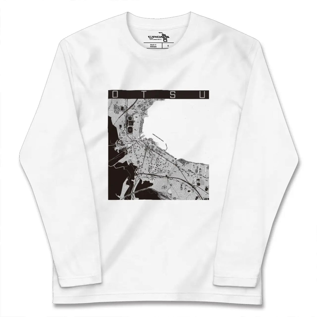 【大津(滋賀県)】地図柄ロングスリーブTシャツ