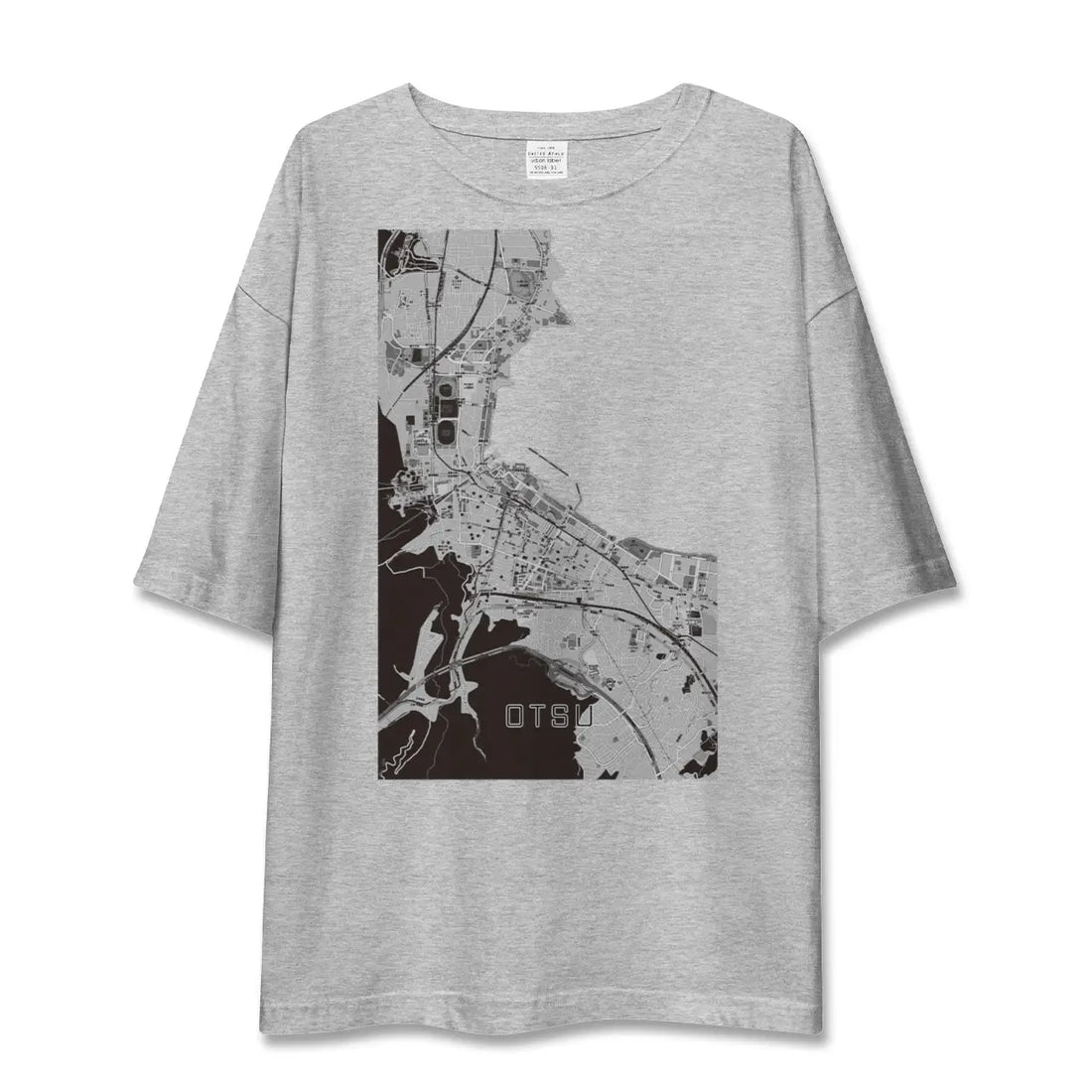 【大津（滋賀県）】地図柄ビッグシルエットTシャツ