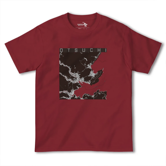 【大槌（岩手県）】地図柄ヘビーウェイトTシャツ