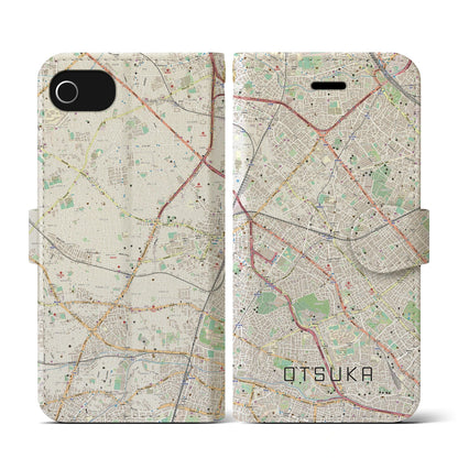 【大塚（東京都）】地図柄iPhoneケース（手帳タイプ）ナチュラル・iPhone SE（第3 / 第2世代） / 8 / 7 / 6s / 6 用