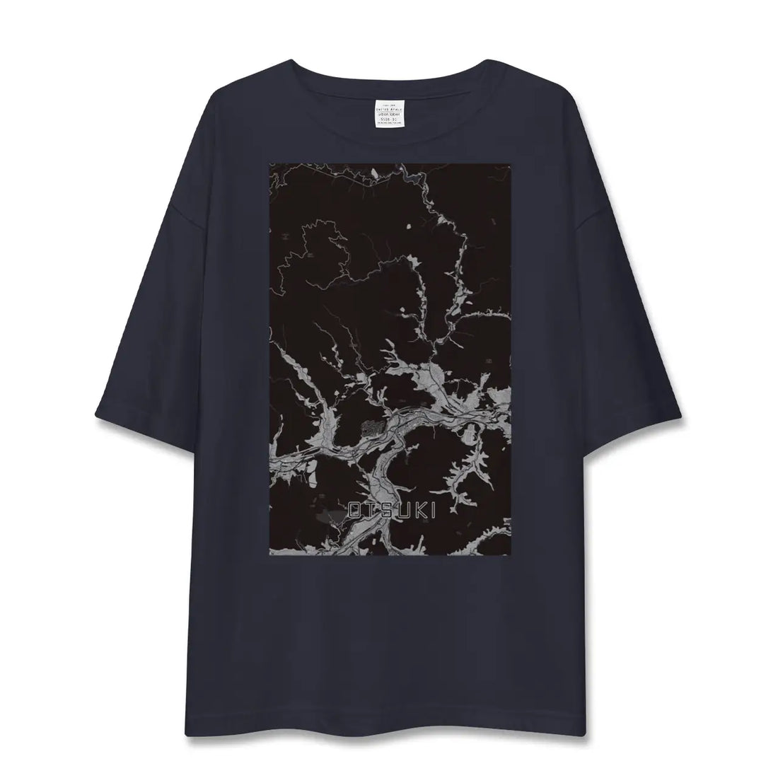 【大月（山梨県）】地図柄ビッグシルエットTシャツ