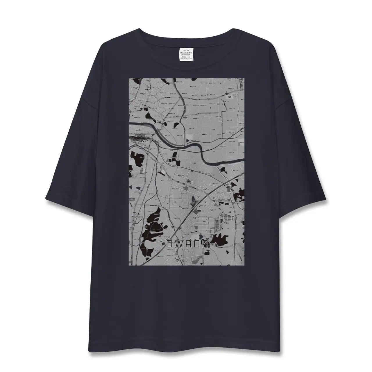 【大輪田（奈良県）】地図柄ビッグシルエットTシャツ