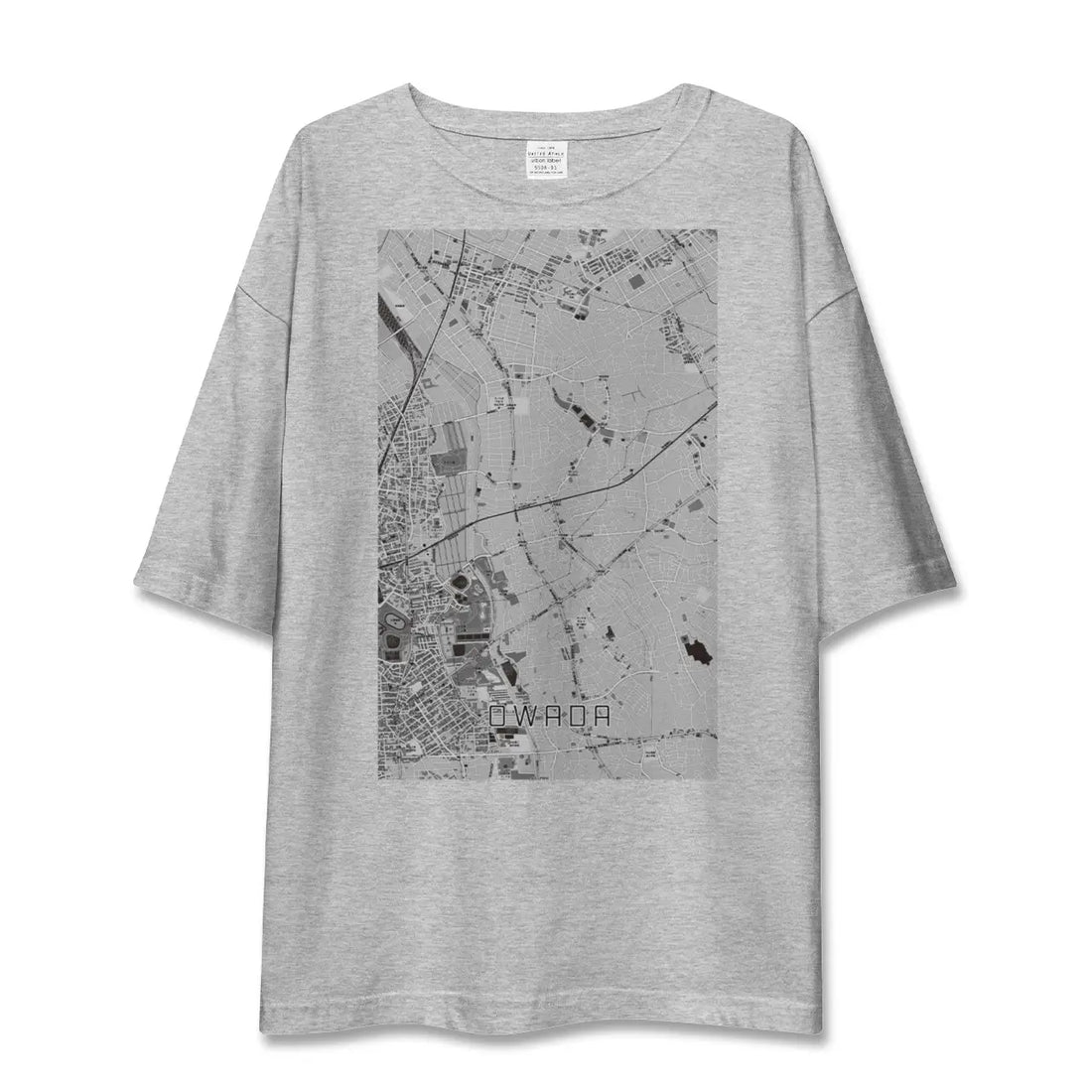 【大和田（埼玉県）】地図柄ビッグシルエットTシャツ
