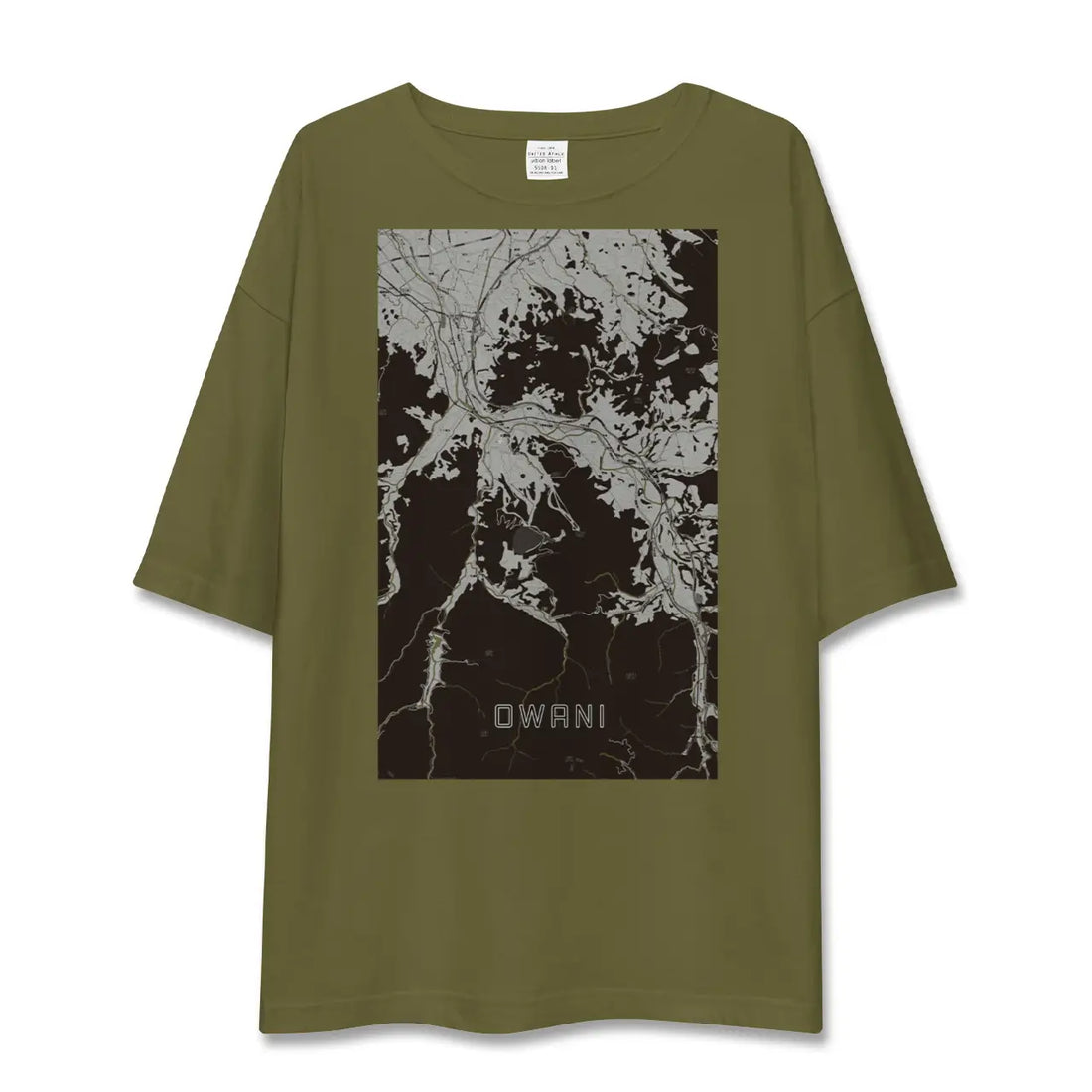 【大鰐(青森県)】地図柄ビッグシルエットTシャツ