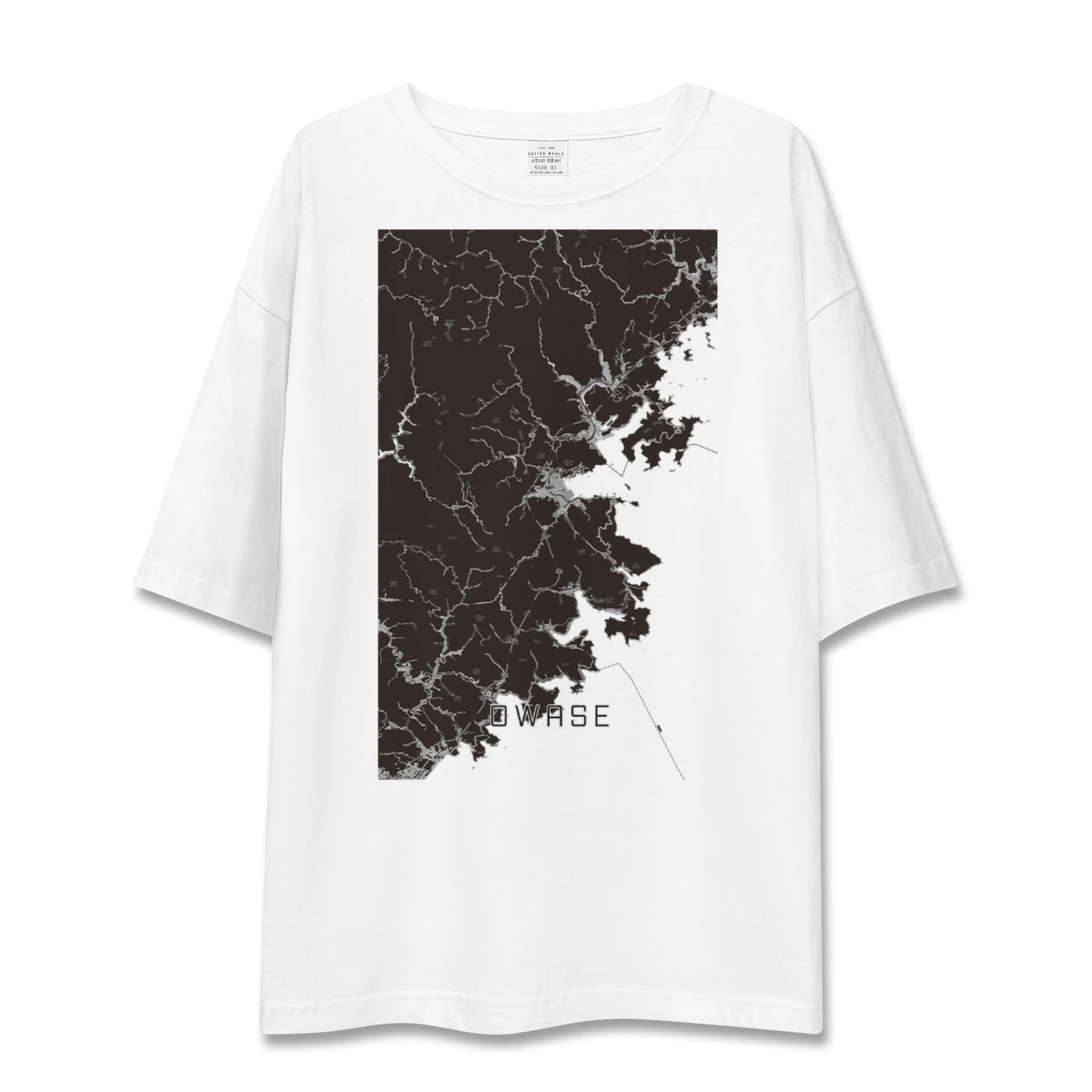 【尾鷲（三重県）】地図柄ビッグシルエットTシャツ