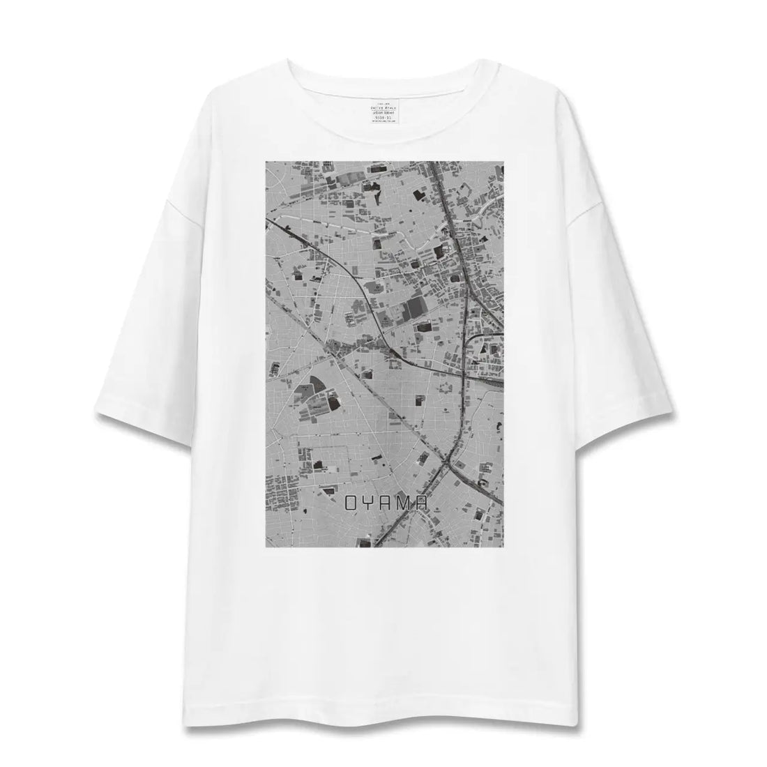【大山(東京都)(東京都)】地図柄ビッグシルエットTシャツ