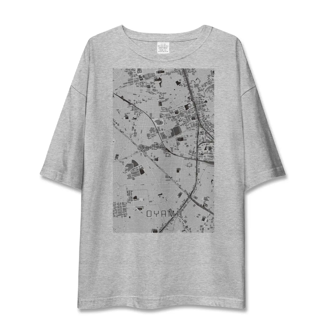 【大山（東京都）（東京都）】地図柄ビッグシルエットTシャツ
