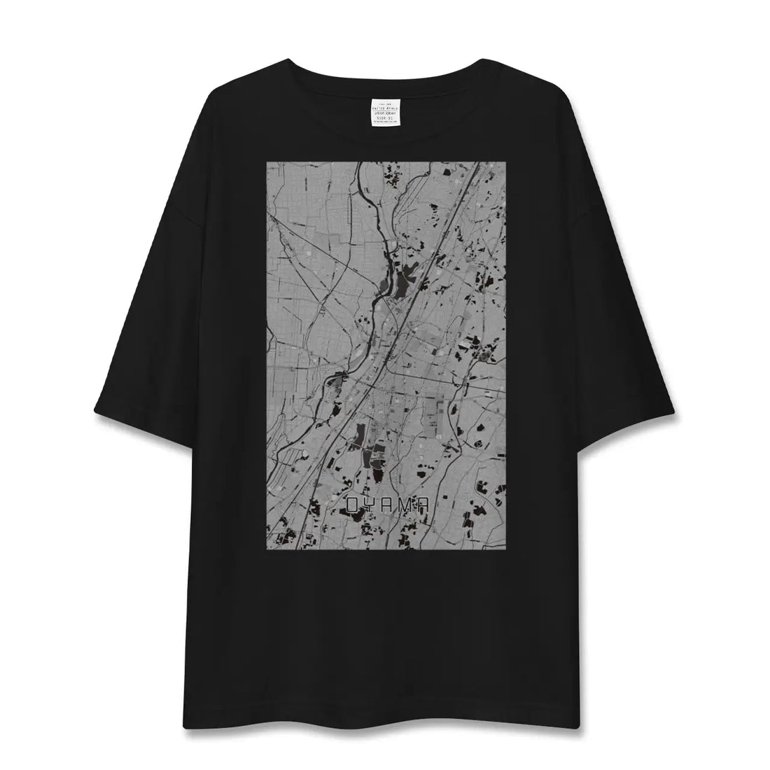 【小山（栃木県）】地図柄ビッグシルエットTシャツ