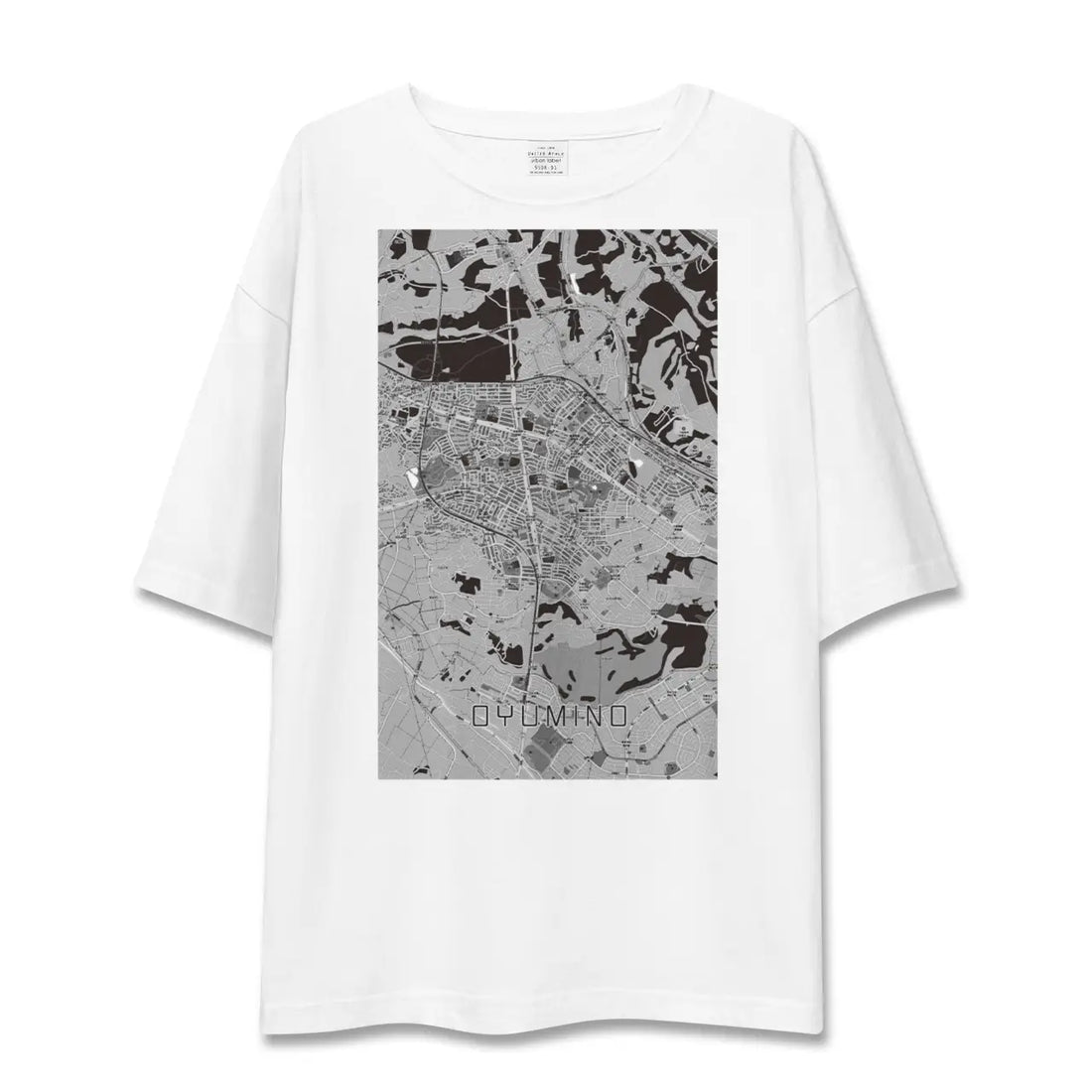 【おゆみ野（千葉県）】地図柄ビッグシルエットTシャツ