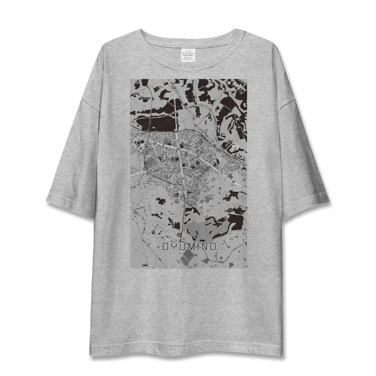 【おゆみ野（千葉県）】地図柄ビッグシルエットTシャツ