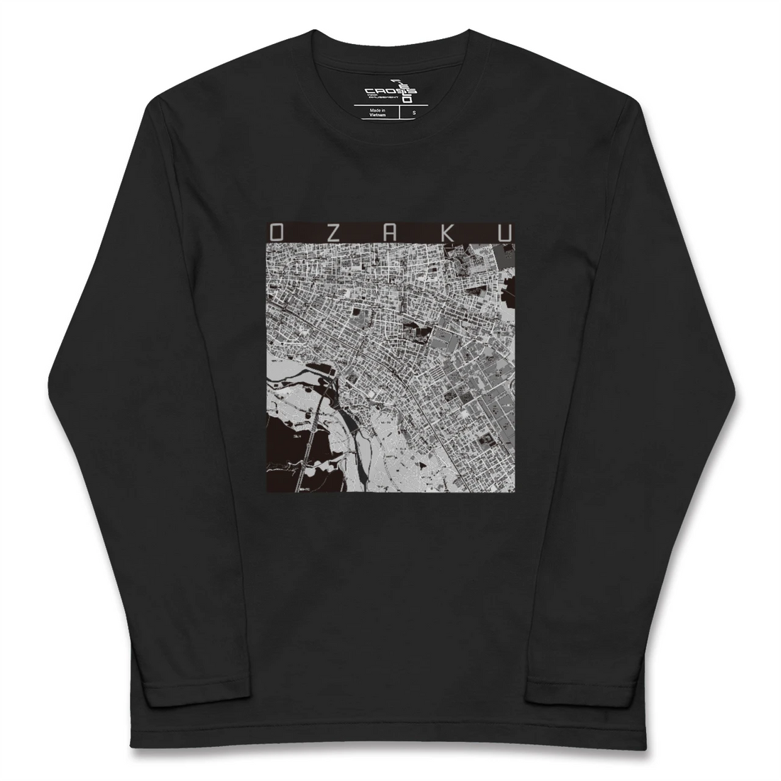 【小作(東京都)】地図柄ロングスリーブTシャツ