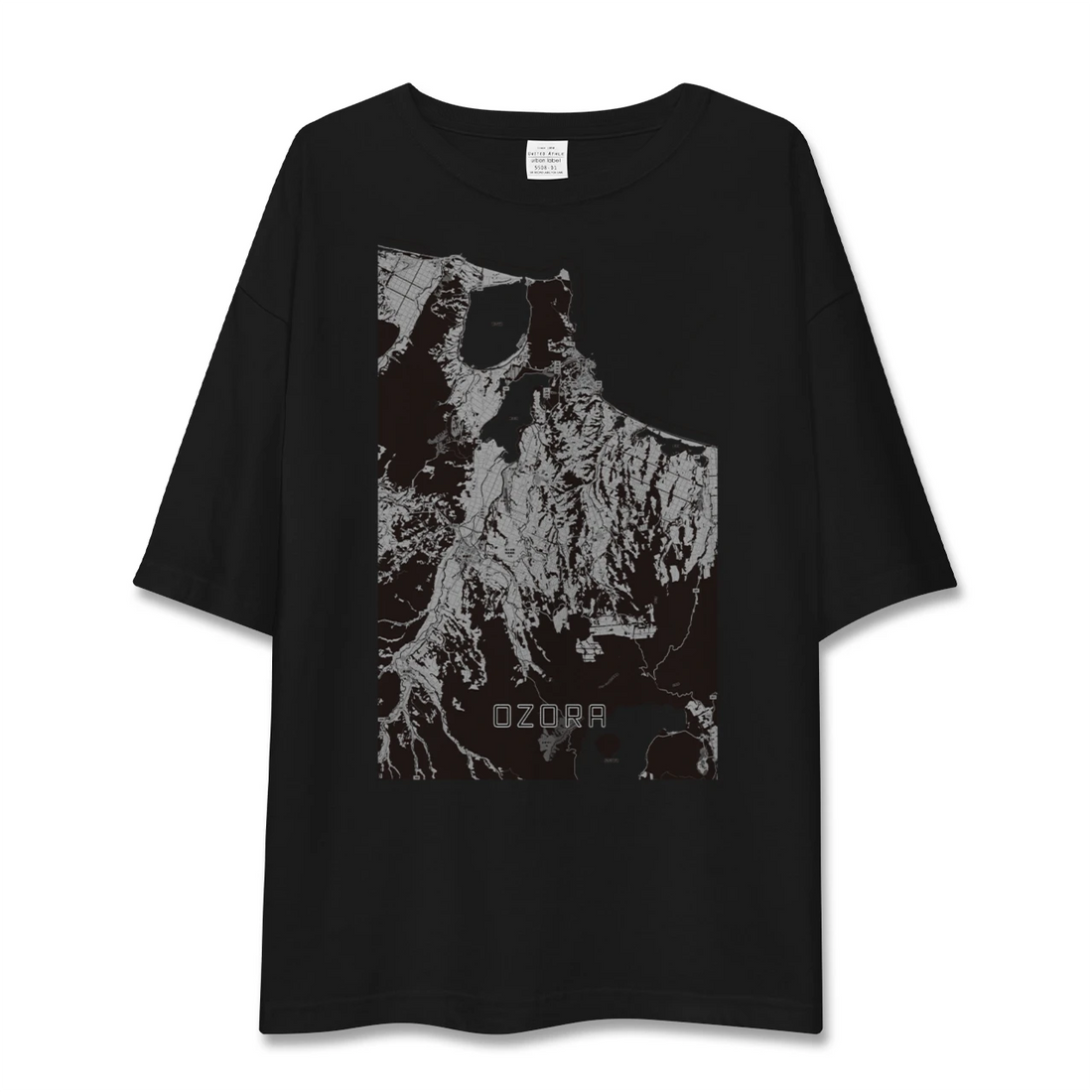 【大空(北海道)】地図柄ビッグシルエットTシャツ