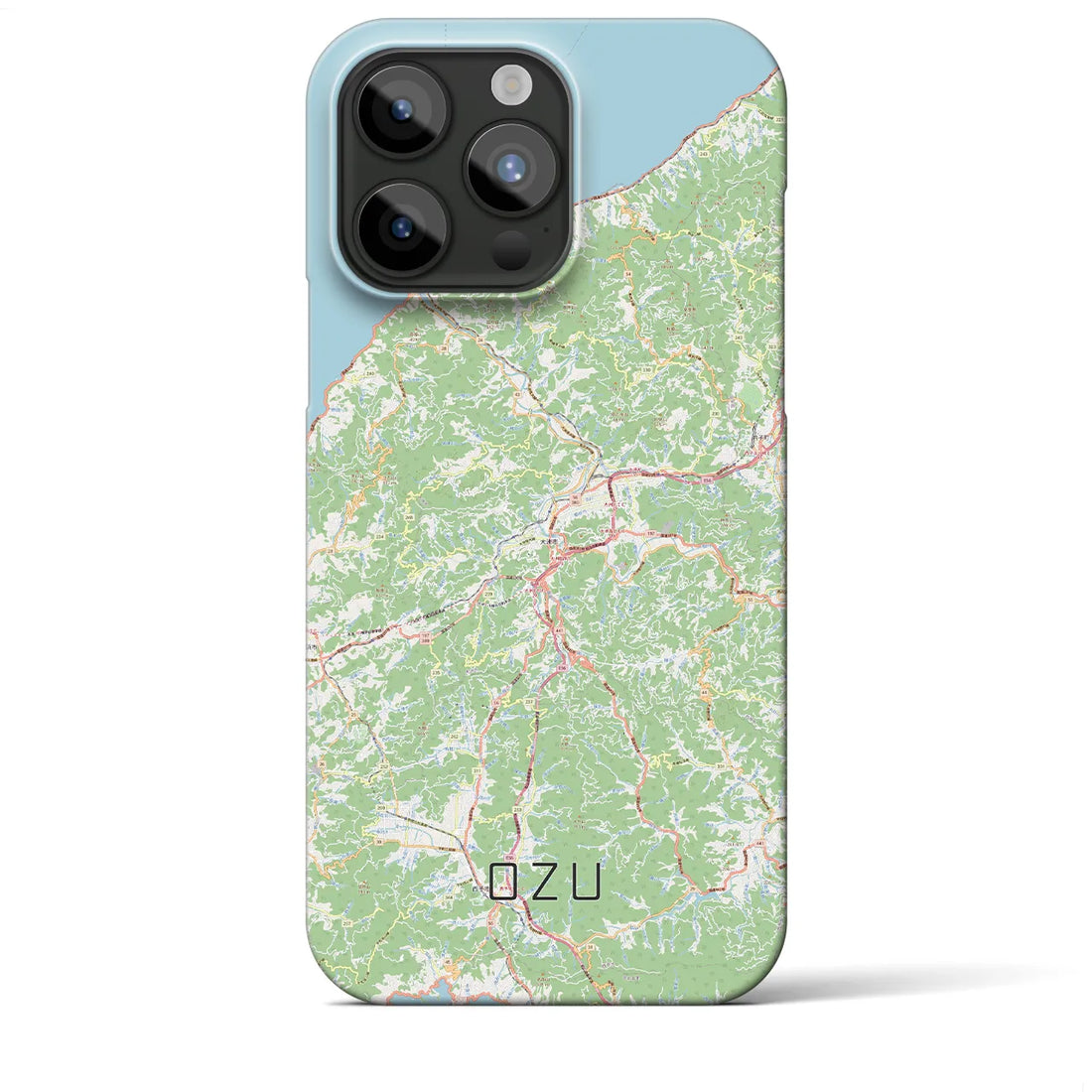 【大洲】地図柄iPhoneケース（バックカバータイプ・ナチュラル）iPhone 15 Pro Max 用