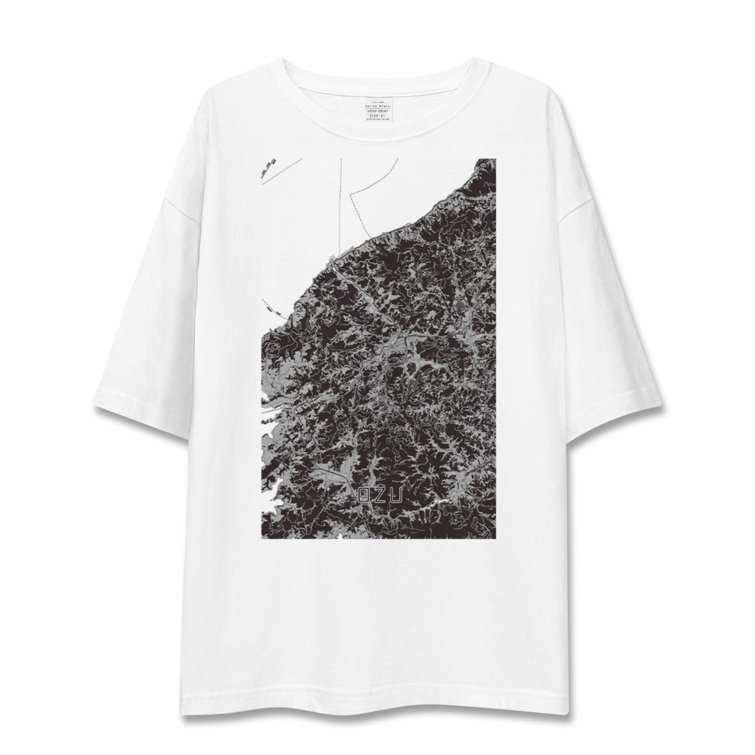 【大洲(愛媛県)】地図柄ビッグシルエットTシャツ