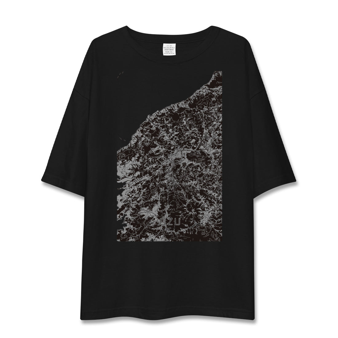 【大洲(愛媛県)】地図柄ビッグシルエットTシャツ