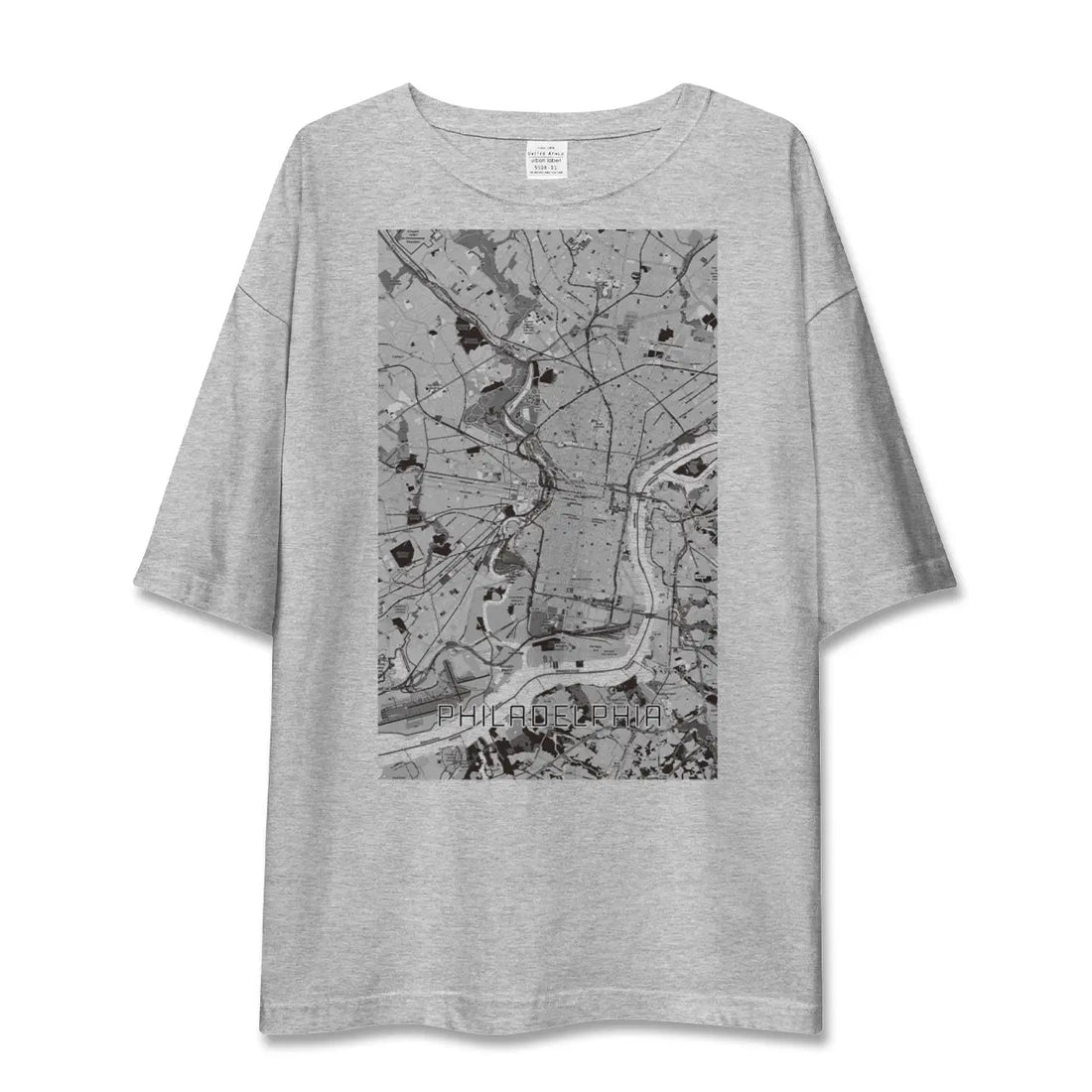 【フィラデルフィア（アメリカ）】地図柄ビッグシルエットTシャツ