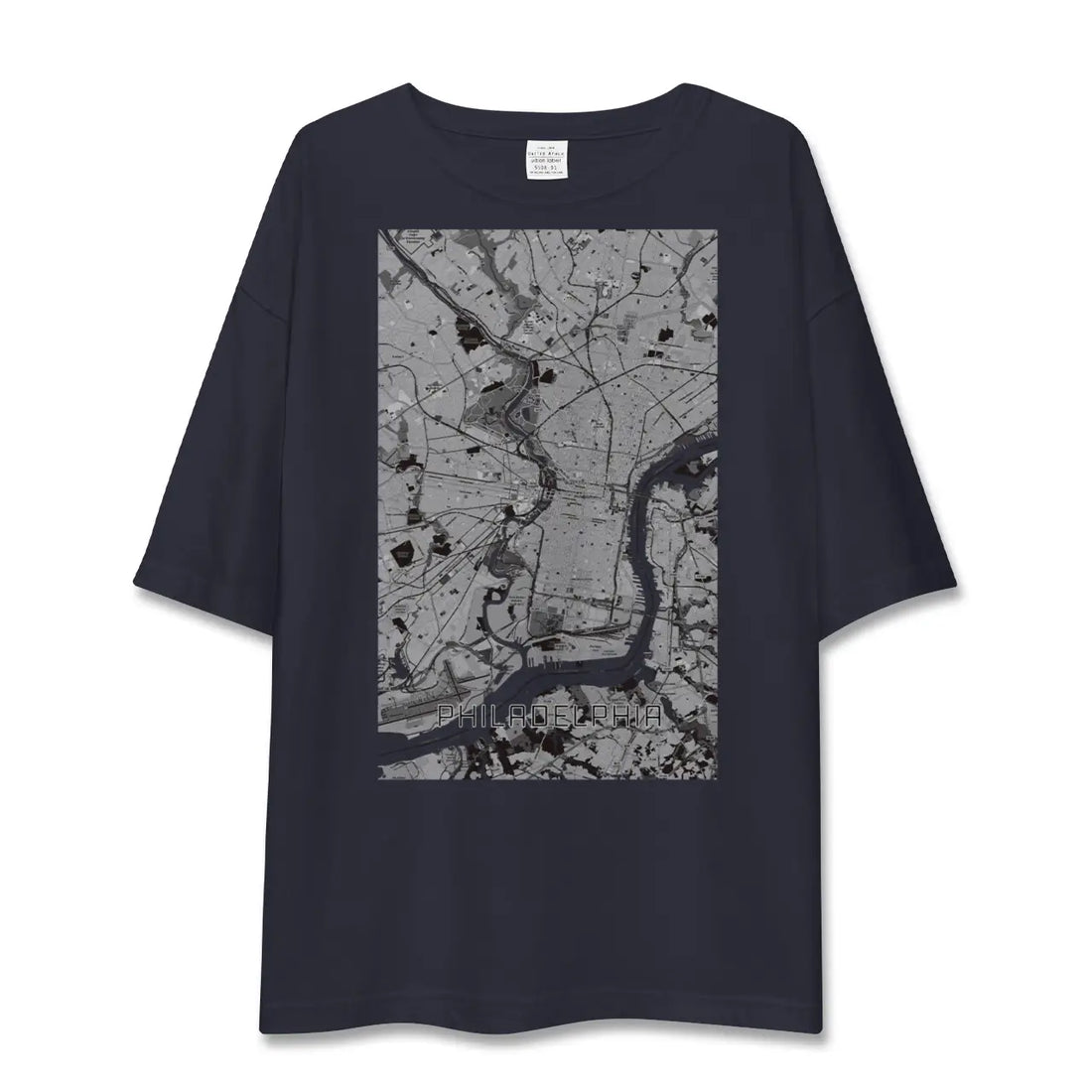 【フィラデルフィア（アメリカ）】地図柄ビッグシルエットTシャツ
