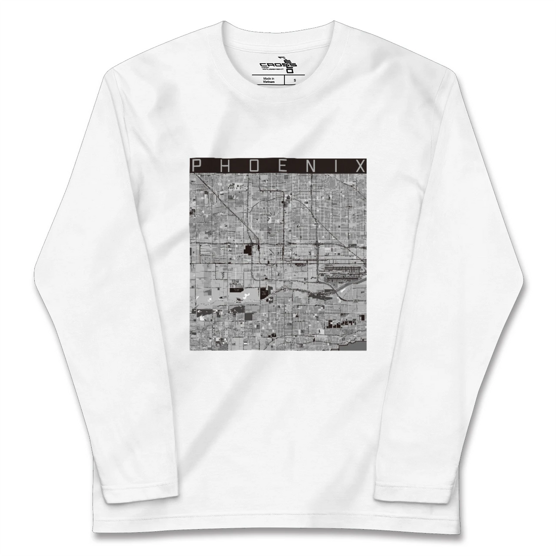 【フェニックス（アメリカ）】地図柄ロングスリーブTシャツ