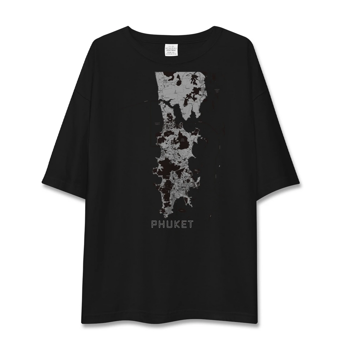 【プーケット（タイ）】地図柄ビッグシルエットTシャツ