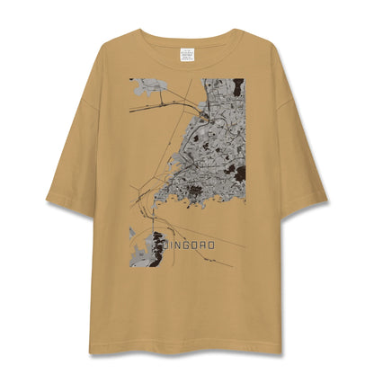 【青島（中国）】地図柄ビッグシルエットTシャツ