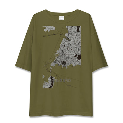 【青島（中国）】地図柄ビッグシルエットTシャツ