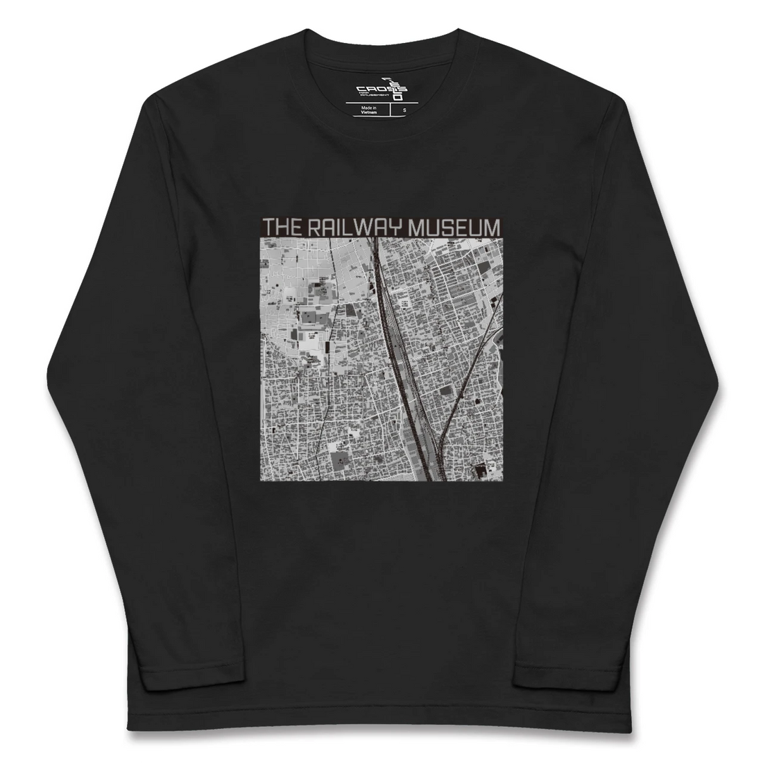 【鉄道博物館(埼玉県)】地図柄ロングスリーブTシャツ
