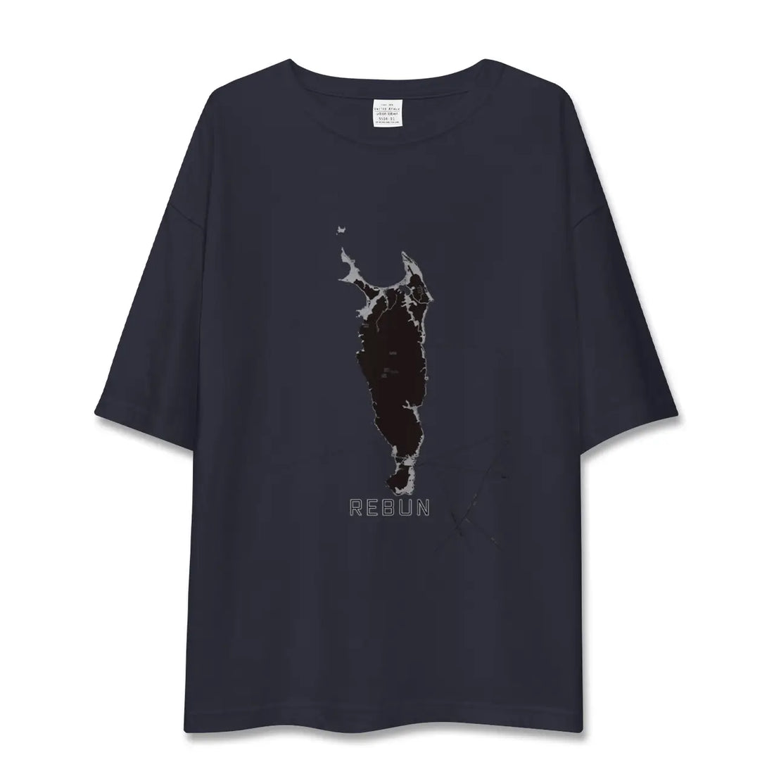 【礼文（北海道）】地図柄ビッグシルエットTシャツ