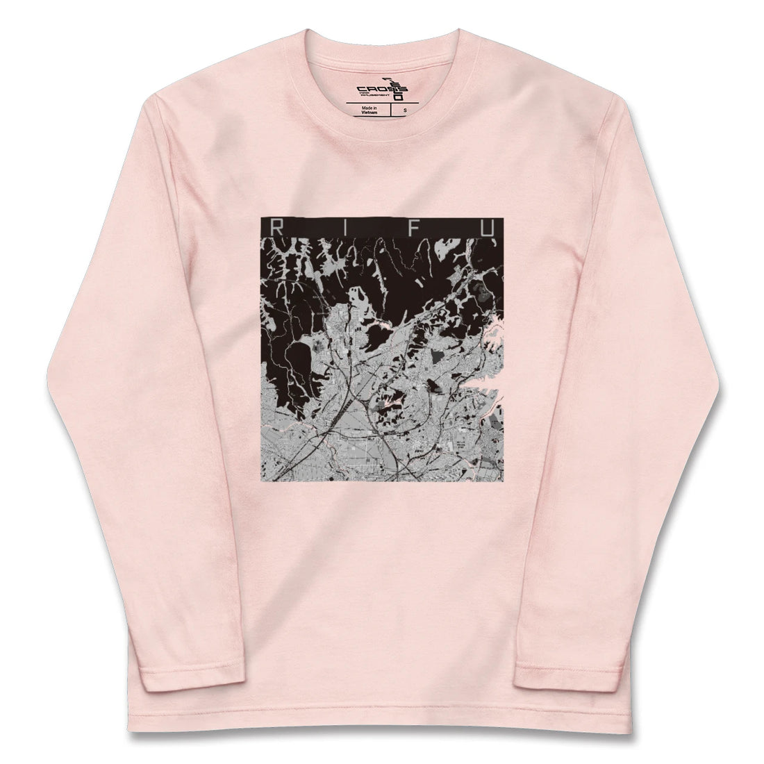 【利府(宮城県)】地図柄ロングスリーブTシャツ