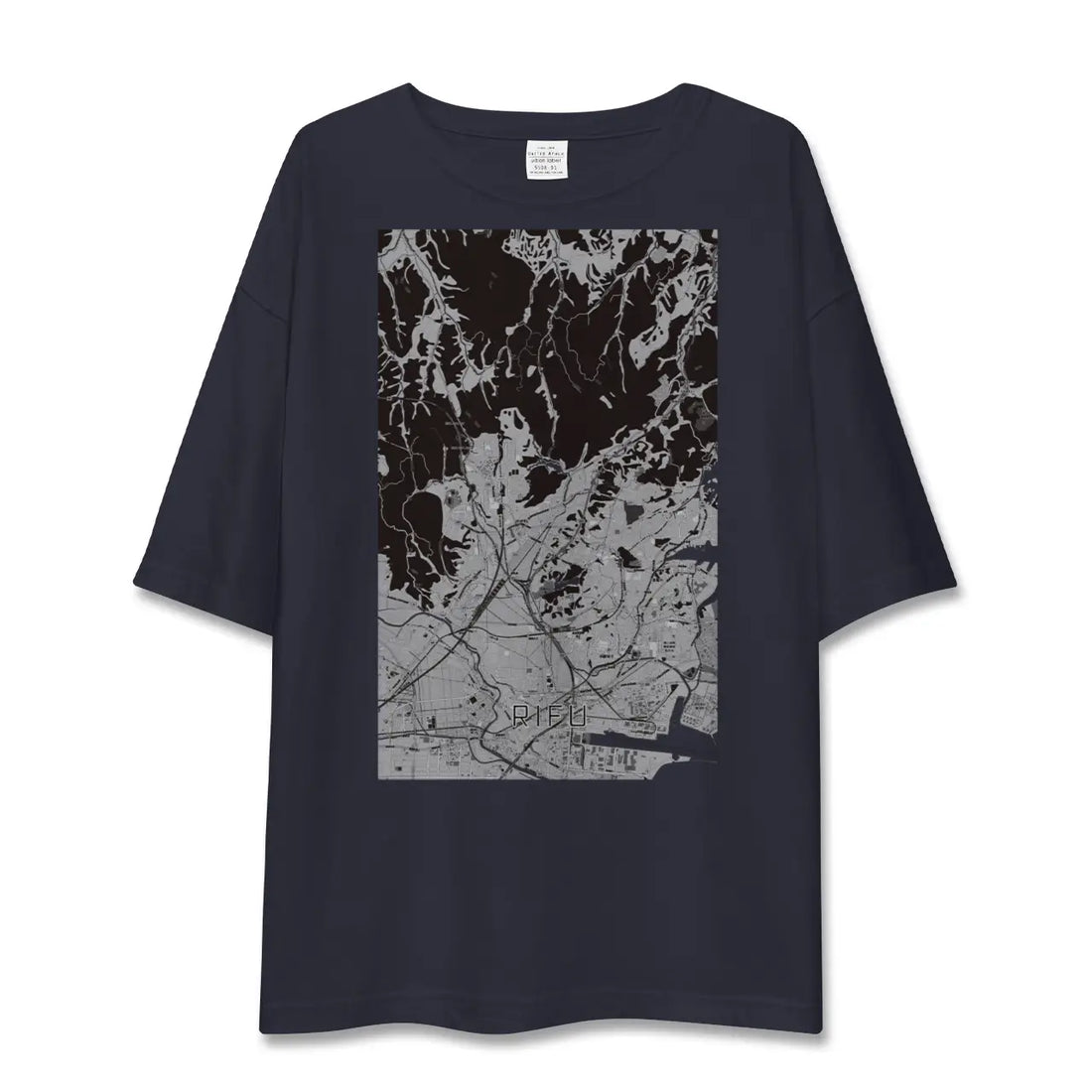 【利府（宮城県）】地図柄ビッグシルエットTシャツ
