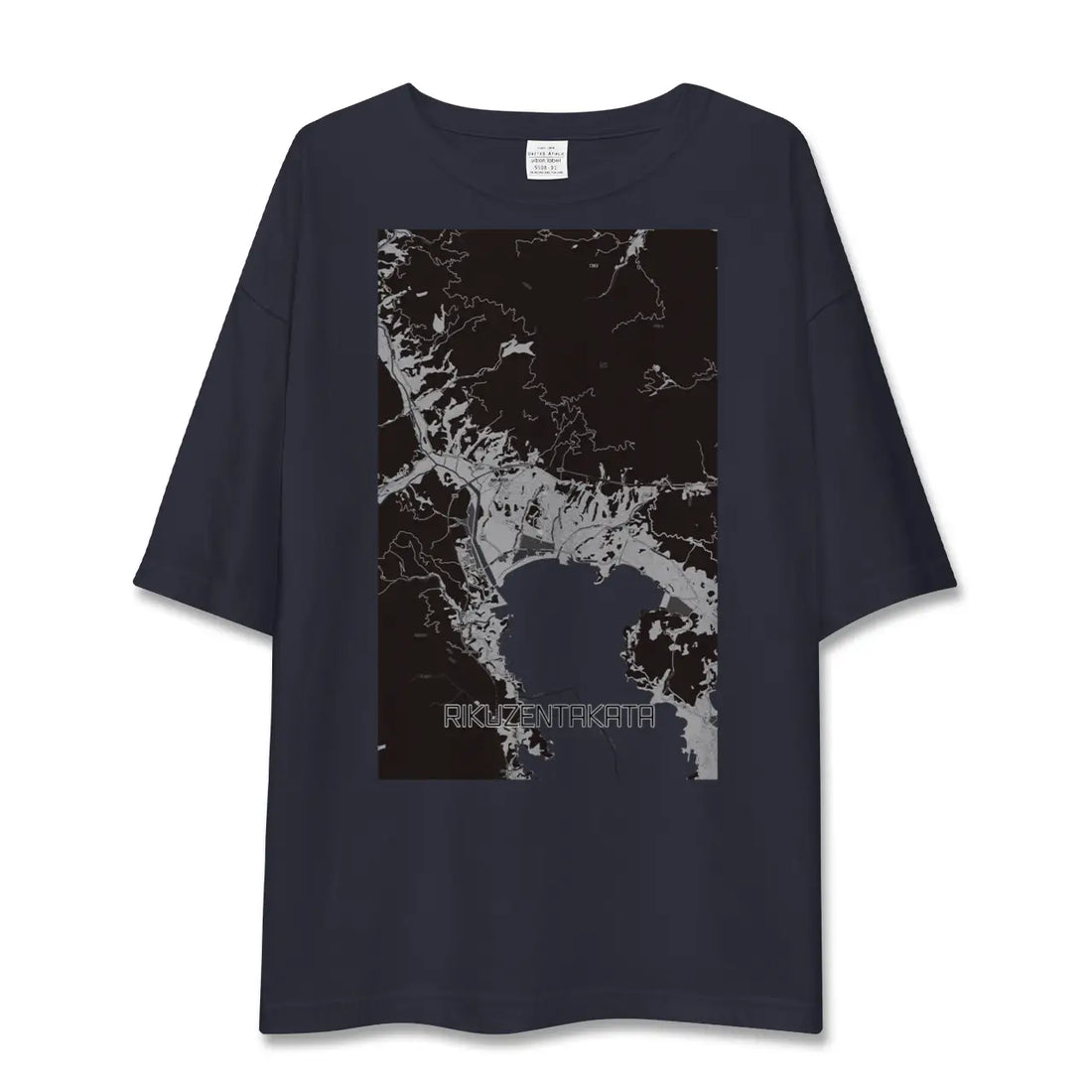 【陸前高田(岩手県)】地図柄ビッグシルエットTシャツ