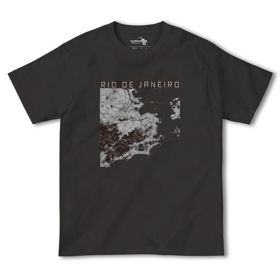 【リオデジャネイロ（ブラジル）】地図柄ヘビーウェイトTシャツ