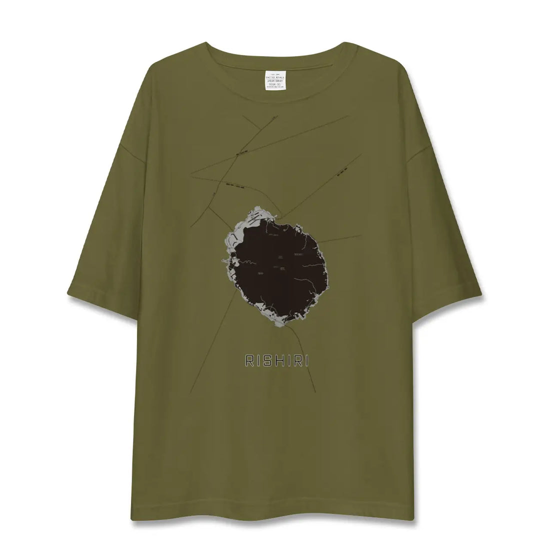 【利尻(北海道)】地図柄ビッグシルエットTシャツ