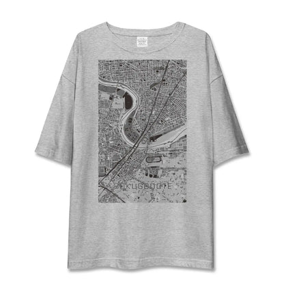 【六郷土手（東京都）】地図柄ビッグシルエットTシャツ