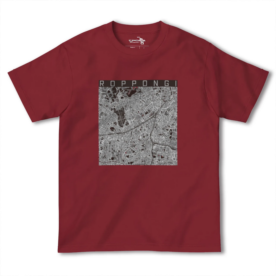 【六本木(東京都)】地図柄ヘビーウェイトTシャツ