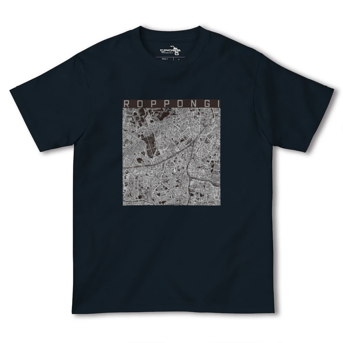 【六本木（東京都）】地図柄ヘビーウェイトTシャツ